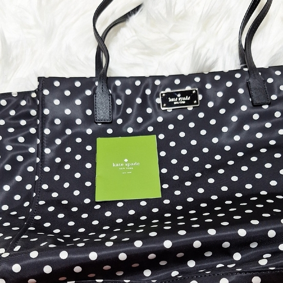 kate spade | Bags | Kate Spade X Target Blackwhite Polka Dot  Kate Spade Black and White Polka Dot Tote